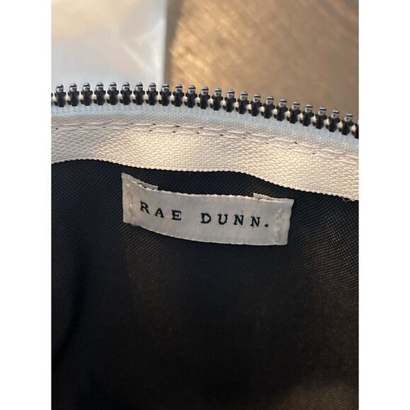 Rae Dunn NWT Queen Bee Cosmetic Pouch 8.25"x5.5"x2.75" PVC & Polyester, Black - Picture 7 of 7